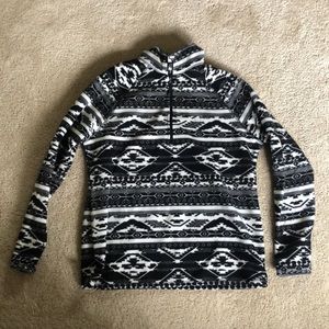 Patterned Quarter zip